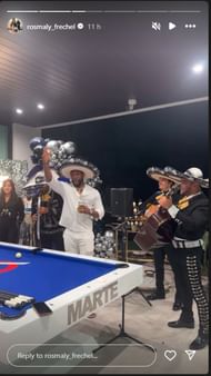 Luis Severino's wife, Rosmaly, shared a story. (@rosmaly_frechel/Instagram)